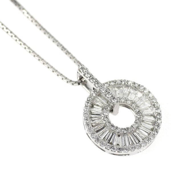 K18WG ダイヤモンド ペンダントネックレス 1.00ct