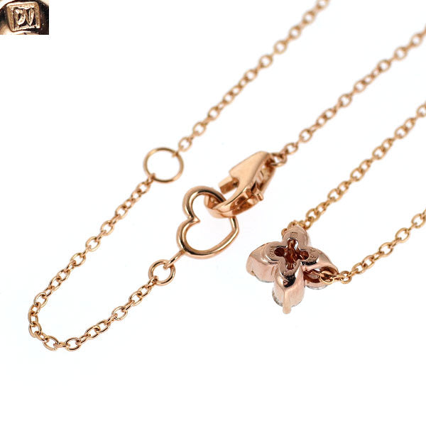 ポンテヴェキオ K18PG ダイヤモンド ペンダントネックレス 0.30ct  フラワー