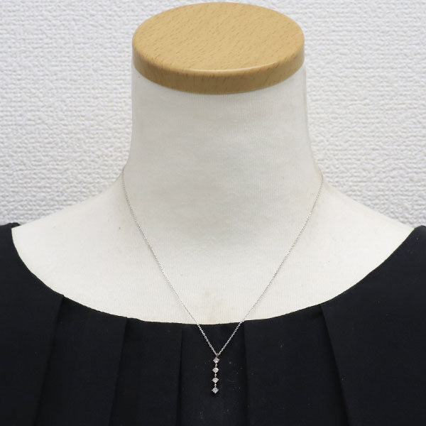 ヴァンドーム青山 K18WG/PG ダイヤモンド ペンダントネックレス 0.24ct