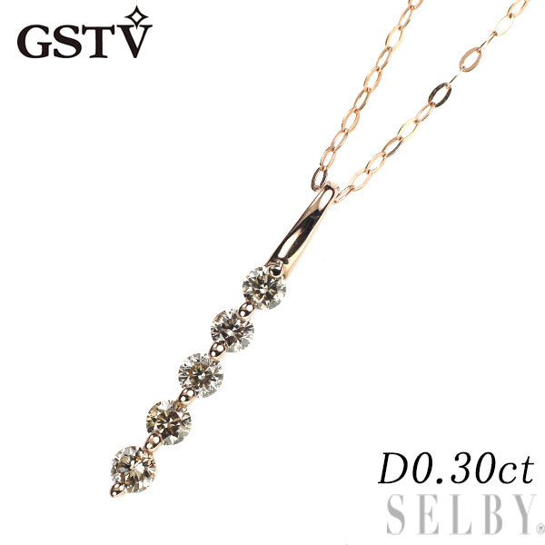 GSTV K18 PG ブラウンダイヤモンド ペンダントトップ 0.30ct