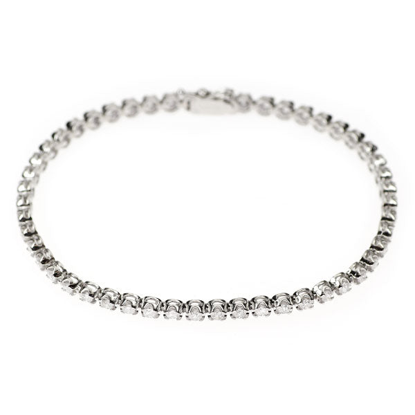 Pt850 ダイヤモンド テニス ブレスレット 2.00ct