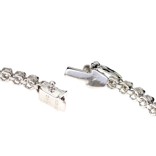 K18WG ダイヤモンド ブレスレット 2.00ct テニス