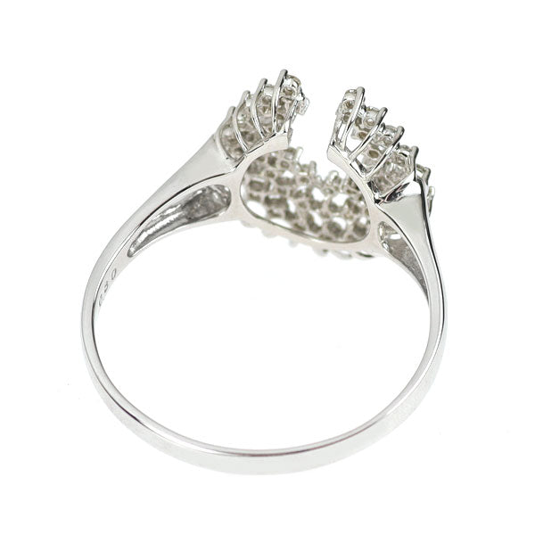 QVC Pt950 ダイヤモンド リング 0.30ct 馬蹄
