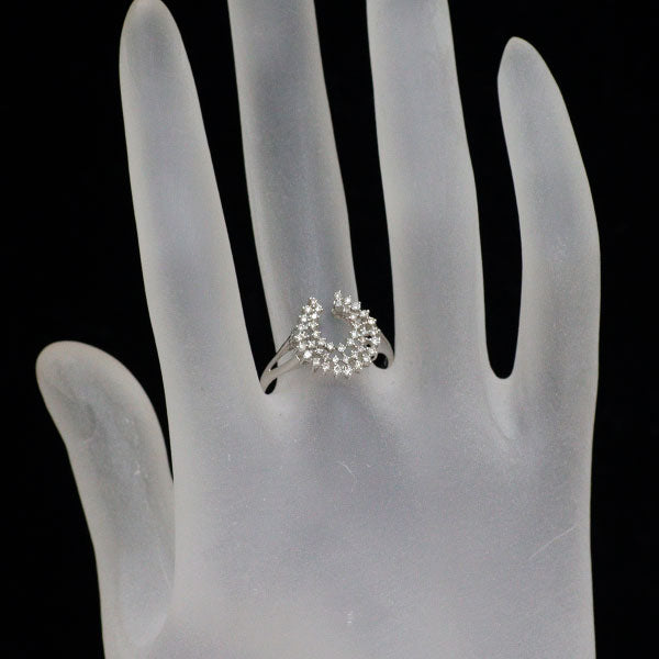 QVC Pt950 ダイヤモンド リング 0.30ct 馬蹄