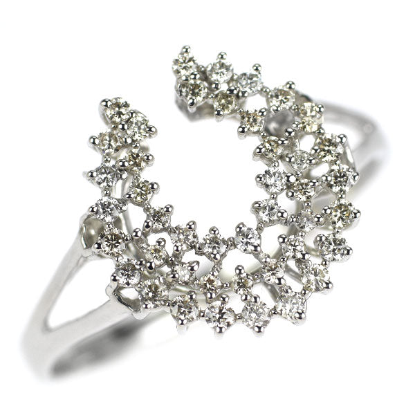 QVC Pt950 ダイヤモンド リング 0.30ct 馬蹄