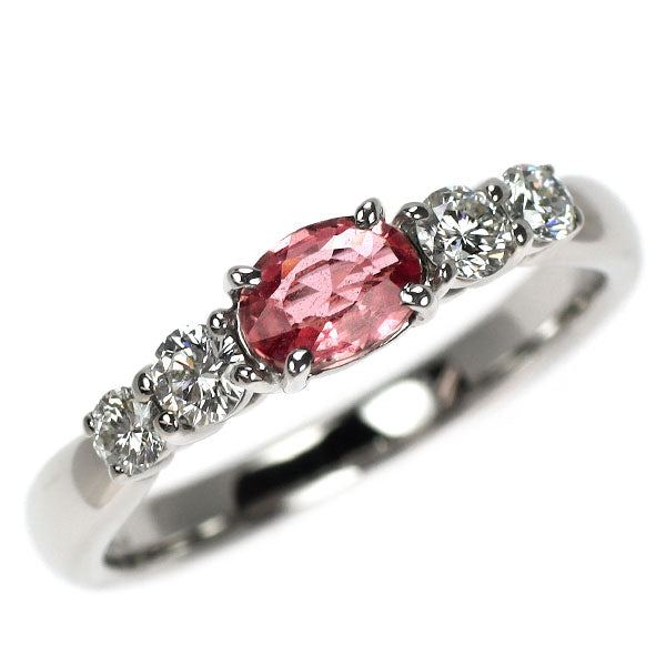 田崎真珠 Pt900 ファンシーカラーサファイア ダイヤモンド リング 0.533ct D0.33ct