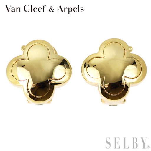 Van Cleef & Arpels アルハンブラ ピアスWG　片方②専用出品 ヴァンクリーフ＆アーペル K18YG ピアス ピュアアルハンブラ