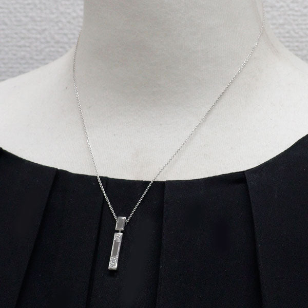 ハリーウィンストン K18WG ダイヤモンド ペンダントネックレス トラフィックアクセント