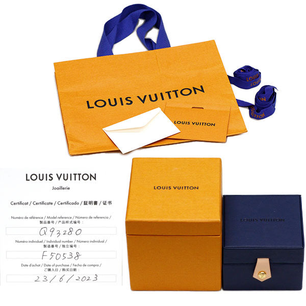 ルイヴィトン K18YG ダイヤモンド ペンダントネックレス モノグラムイディール