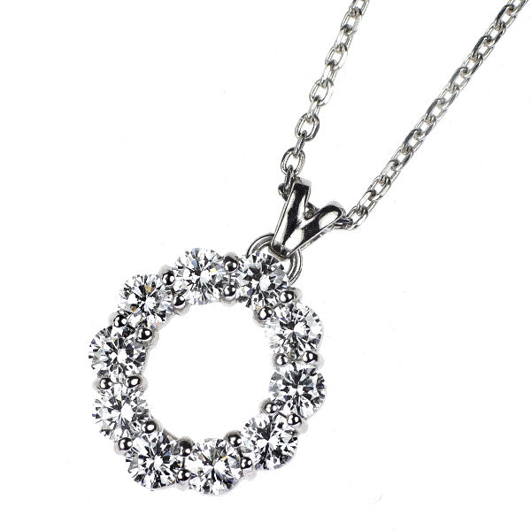 ロイヤルアッシャー Pt900/Pt850 ダイヤモンド ペンダントネックレス 0.50ct