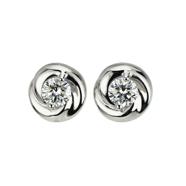 ブルーリバー Pt900 ダイヤモンド ピアス 0.30ct