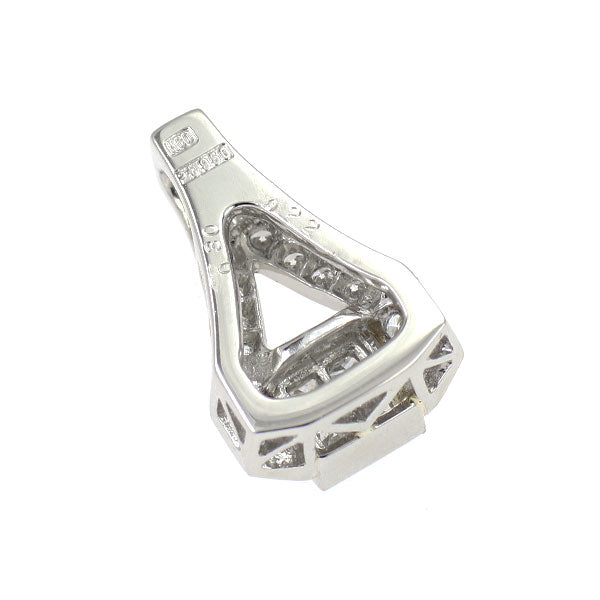 平和堂貿易 Pt950 ダイヤモンド ペンダントトップ 0.30ct D0.22ct ミステリーセッティング