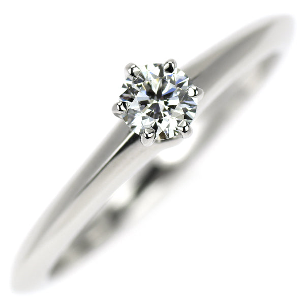 ティファニー Pt950 ダイヤモンド リング 0.24ct D VVS2 3EX ソリティア