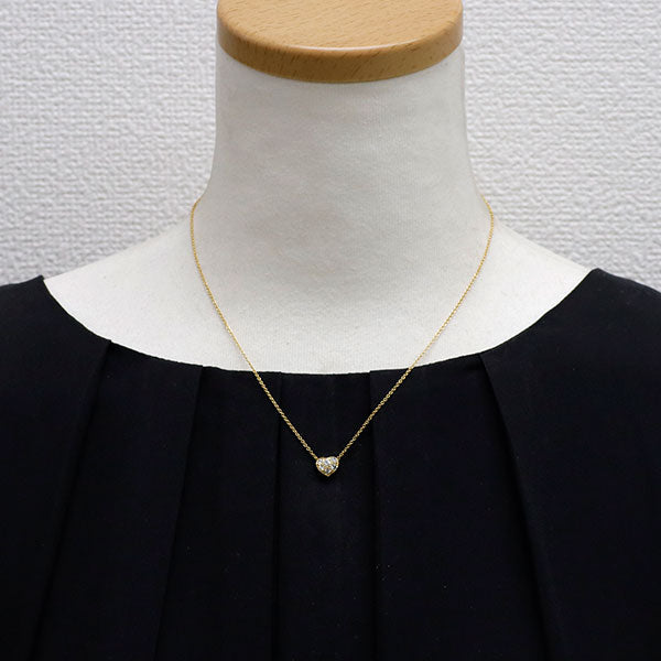 ティファニー K18YG ダイヤモンド ペンダントネックレス ハート