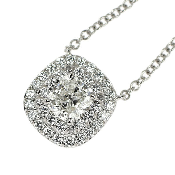 ティファニー Pt950 ダイヤモンド ダイヤモンド ペンダントネックレス 0.42ct D0.17ct ソレスト 《セルビー銀座店》【中古】