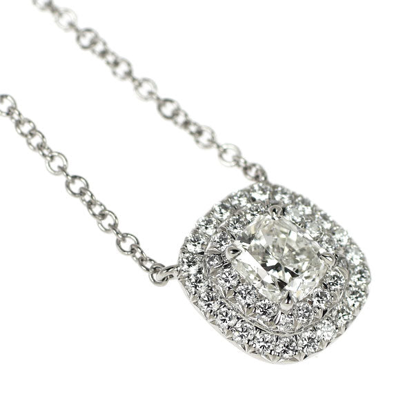 ティファニー Pt950 ダイヤモンド ダイヤモンド ペンダントネックレス 0.42ct D0.17ct ソレスト 《セルビー銀座店》【中古】
