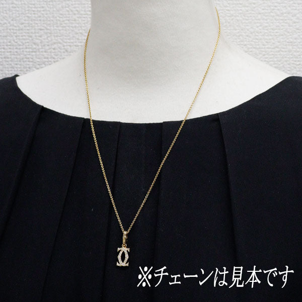 カルティエ K18YG ダイヤモンド チャーム 2C
