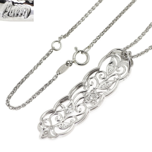 クイーン/Queen Pt950 ダイヤモンド ペンダントネックレス 0.47ct