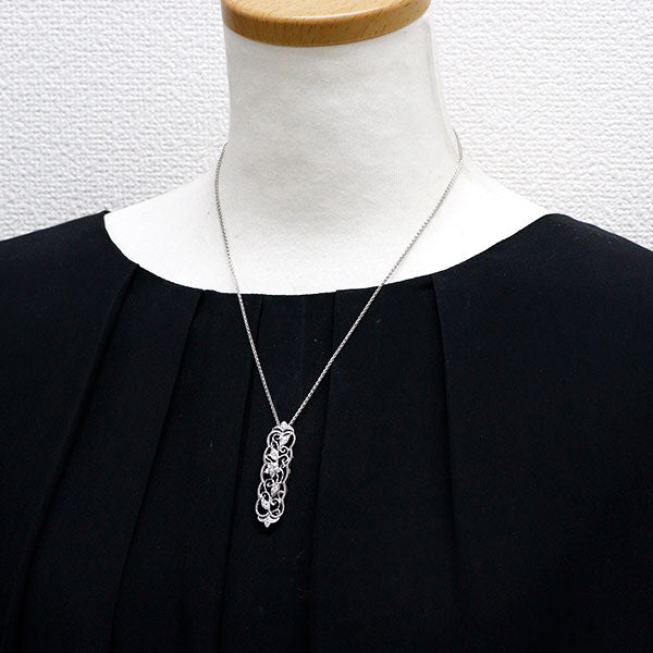 クイーン/Queen Pt950 ダイヤモンド ペンダントネックレス 0.47ct  
