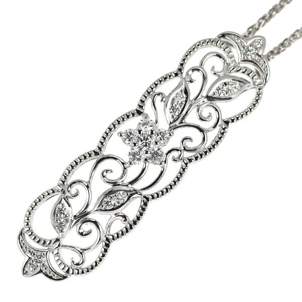 クイーン/Queen Pt950 ダイヤモンド ペンダントネックレス 0.47ct
