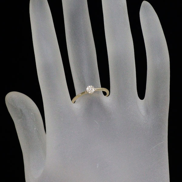 アガット K10YG ダイヤモンド リング 0.08ct