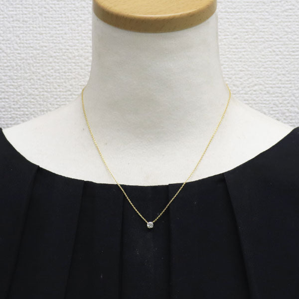 ヴァンドーム青山 K18YG ダイヤモンド ペンダントネックレス 0.27ct