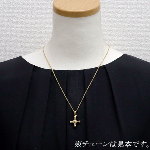 ブルガリ K18YG ペンダントトップ パッソドッピオ クロス