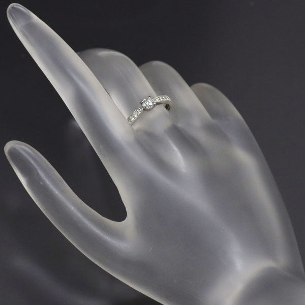 Pt900 ダイヤモンド リング 0.252ct E SI2 3EXHC D0.12ct