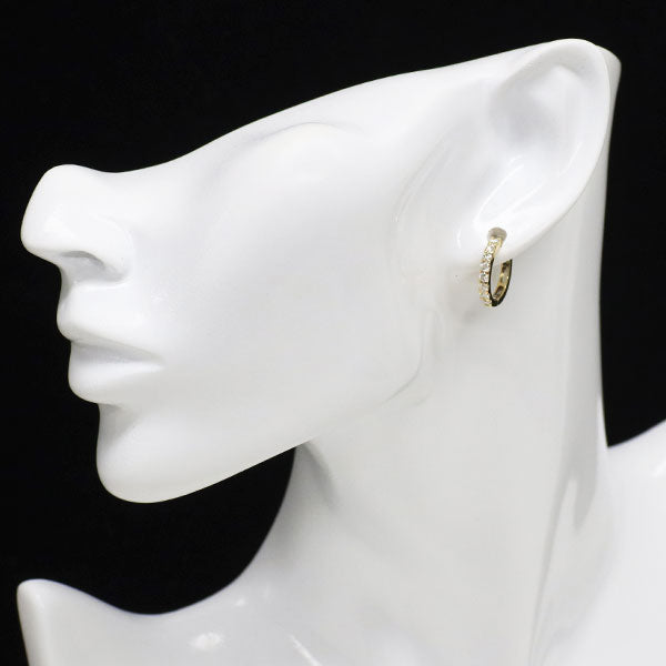 新品 K18YG ダイヤモンド フープ ピアス 0.70ct