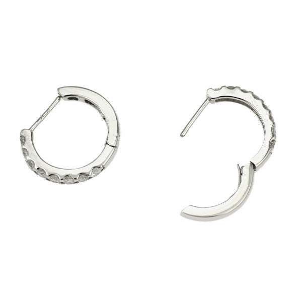 新品 Pt900 ダイヤモンド フープ ピアス 0.70ct