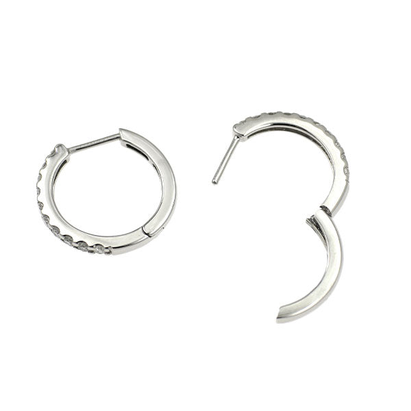 新品 Pt900 ダイヤモンド フープ ピアス 0.50ct