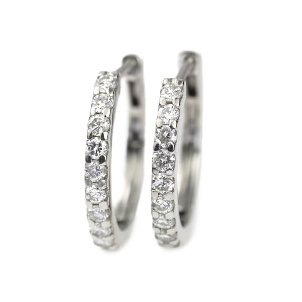 新品 Pt900 ダイヤモンド フープ ピアス 0.50ct