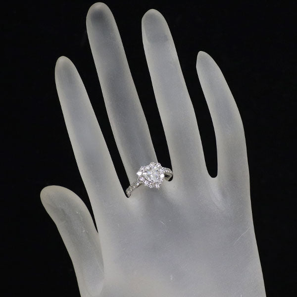 新品 Pt900 ハートシェイプ ダイヤモンド リング 1.008ct E VS2 D0.80ct