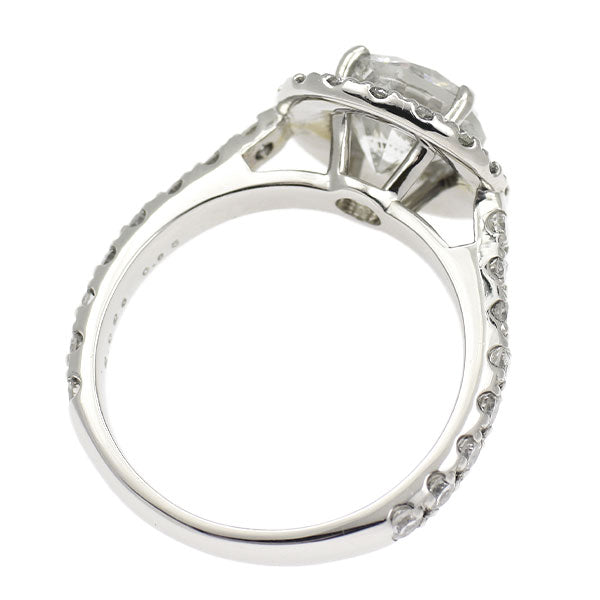 新品 Pt900 ダイヤモンド リング 2.026ct H I2 Fair D0.85ct