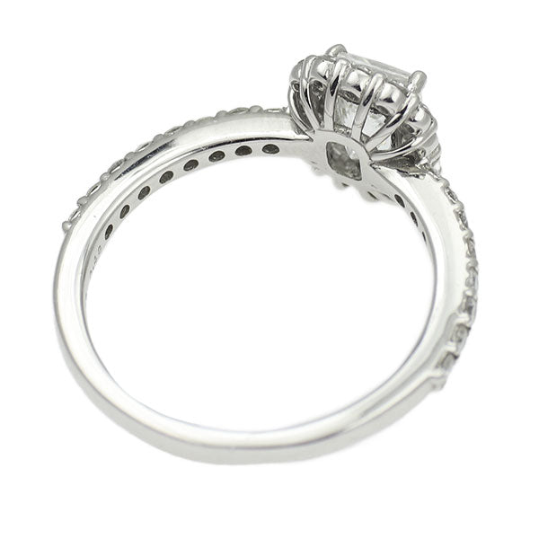 新品 Pt950 プリンセスカット ダイヤモンド リング 1.013ct E VS2 D0.48ct