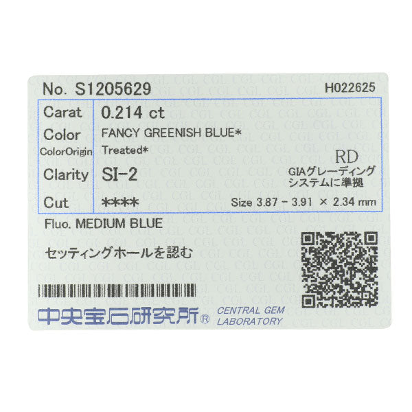 新品 Pt850 ストリングホール トリートアイスブルー ダイヤモンド ペンダントネックレス 0.214ct FGB SI2