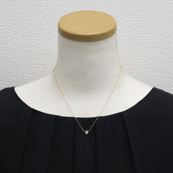 新品 K18PG 天然ピンクダイヤモンド ペンダントネックレス 0.215ct Faint Pink VS1