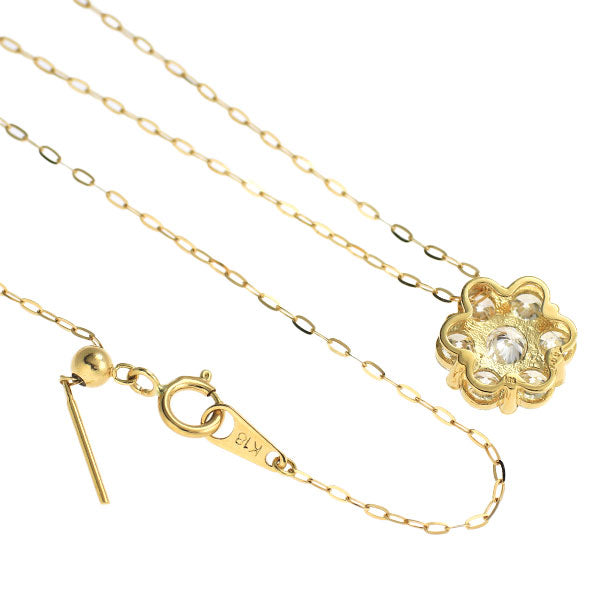 新品 K18YG ダイヤモンド ペンダントネックレス 1.097ct I-J I1 Fair  