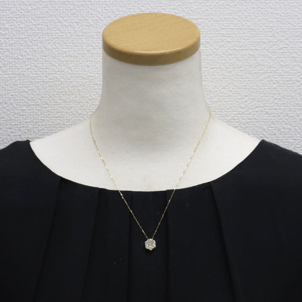 新品 K18YG ダイヤモンド ペンダントネックレス 1.097ct I-J I1 Fair  
