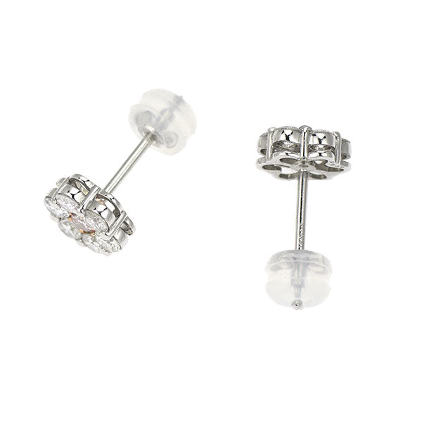 新品 Pt900 天然ピンク ダイヤモンド ピアス 0.129ct FLP SI1-2 希少