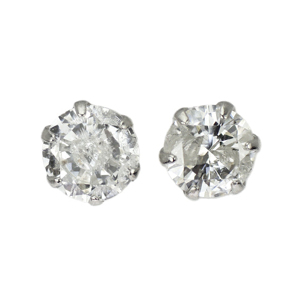 新品 Pt900 ダイヤモンド ピアス 0.426ct G/H I2 G/Fair