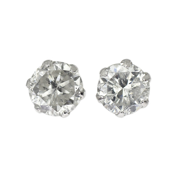 新品 Pt900 ダイヤモンド ピアス 0.477ct H I2 Fair/Poor