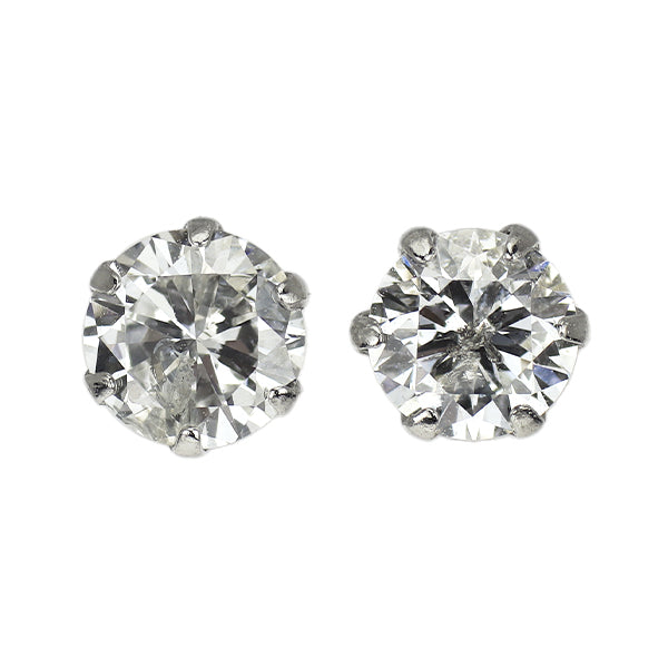 新品 Pt900 ダイヤモンド ピアス 0.621ct G/I I2 G