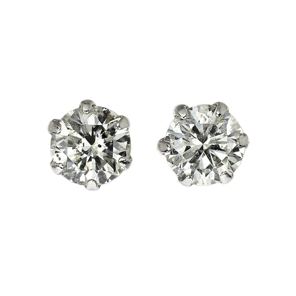 新品 Pt900 ダイヤモンド ピアス 0.611ct J I1 G