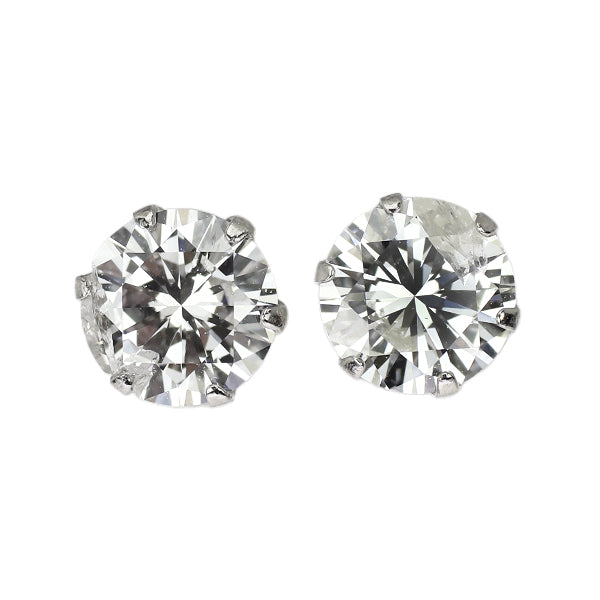 新品 Pt900 ダイヤモンド ピアス 0.716ct G I2 G/記載なし