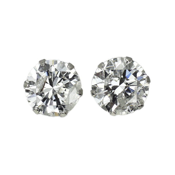 新品 Pt900 ダイヤモンド ピアス 0.803ct F I2 G