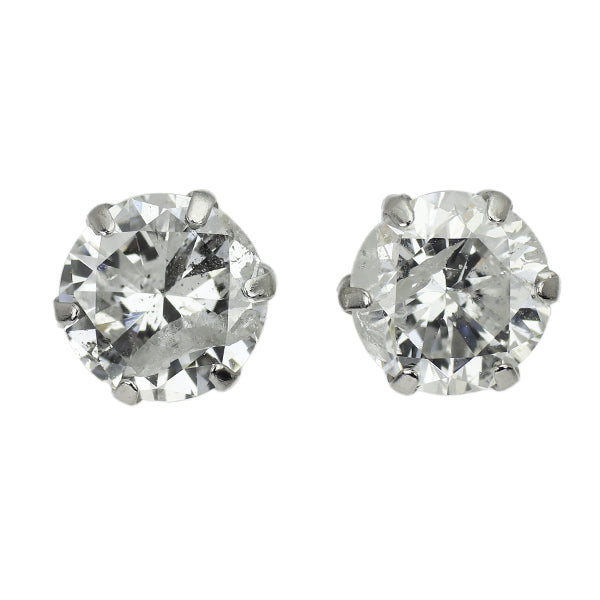 新品 Pt900 ダイヤモンド ピアス 1.801ct G I2 Fair