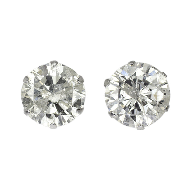 新品 Pt900 片側LDH ダイヤモンド ピアス 2.375ct I/K I2 VG/G