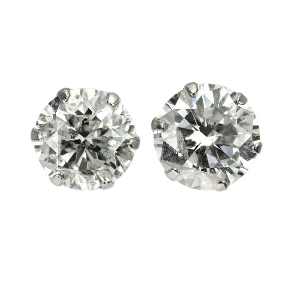 新品 Pt900 ダイヤモンド ピアス 2.061ct J I2 G