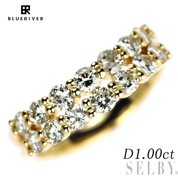 ブルーリバー K18YG ダイヤモンド リング 1.00ct